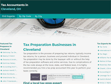 Tablet Screenshot of cleveland-tax.com